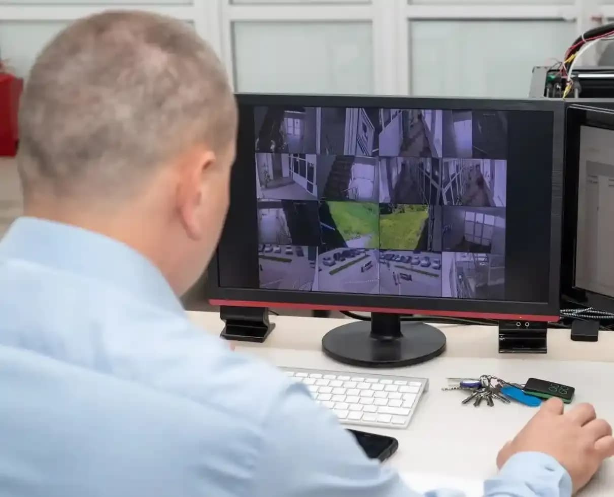 Installation écran sur le système de surveillance